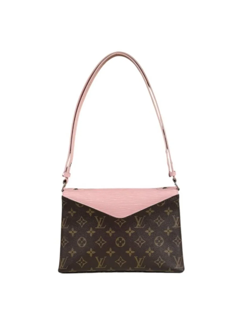 Louis Vuitton Saint Michel Monogram Shoulder Bag Canvas Brown Vintage